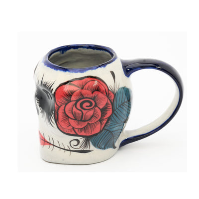 Smell The Roses Skull Mug - Individual