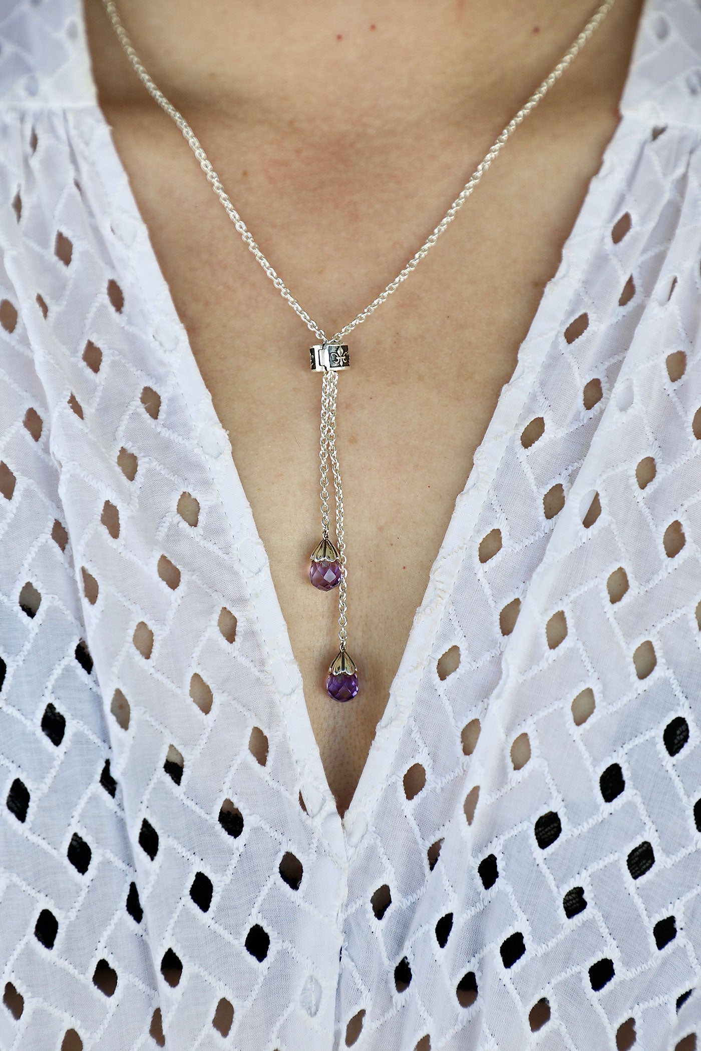 Cali Rain Long Lariat Necklace