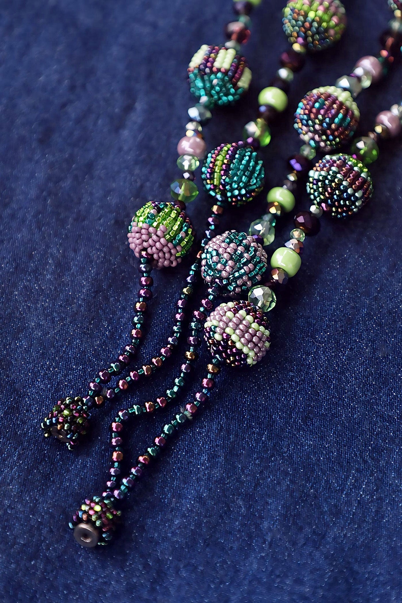 Guatemalan Beaded Carnival Queen Necklace