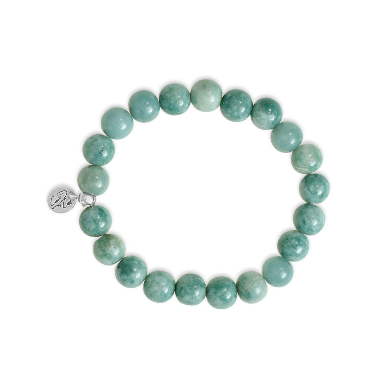 Chunky Sage Mayan Jade Signature Stretch Bracelet