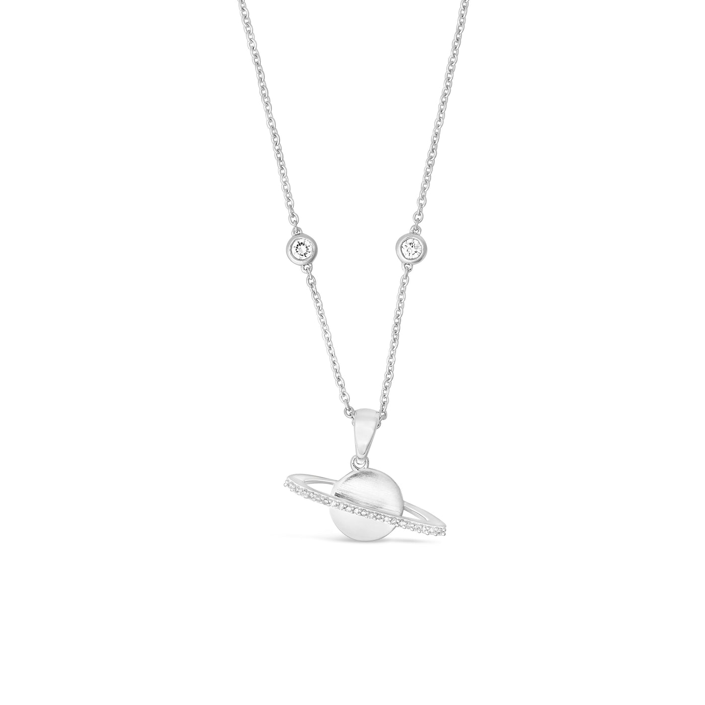 Diamond Saturn Pendant