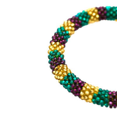 Guatemalan King Cake Beaded Stretch Bracelet