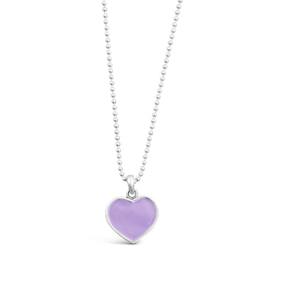 I Am Beloved Lavender Heart Pendant - Small