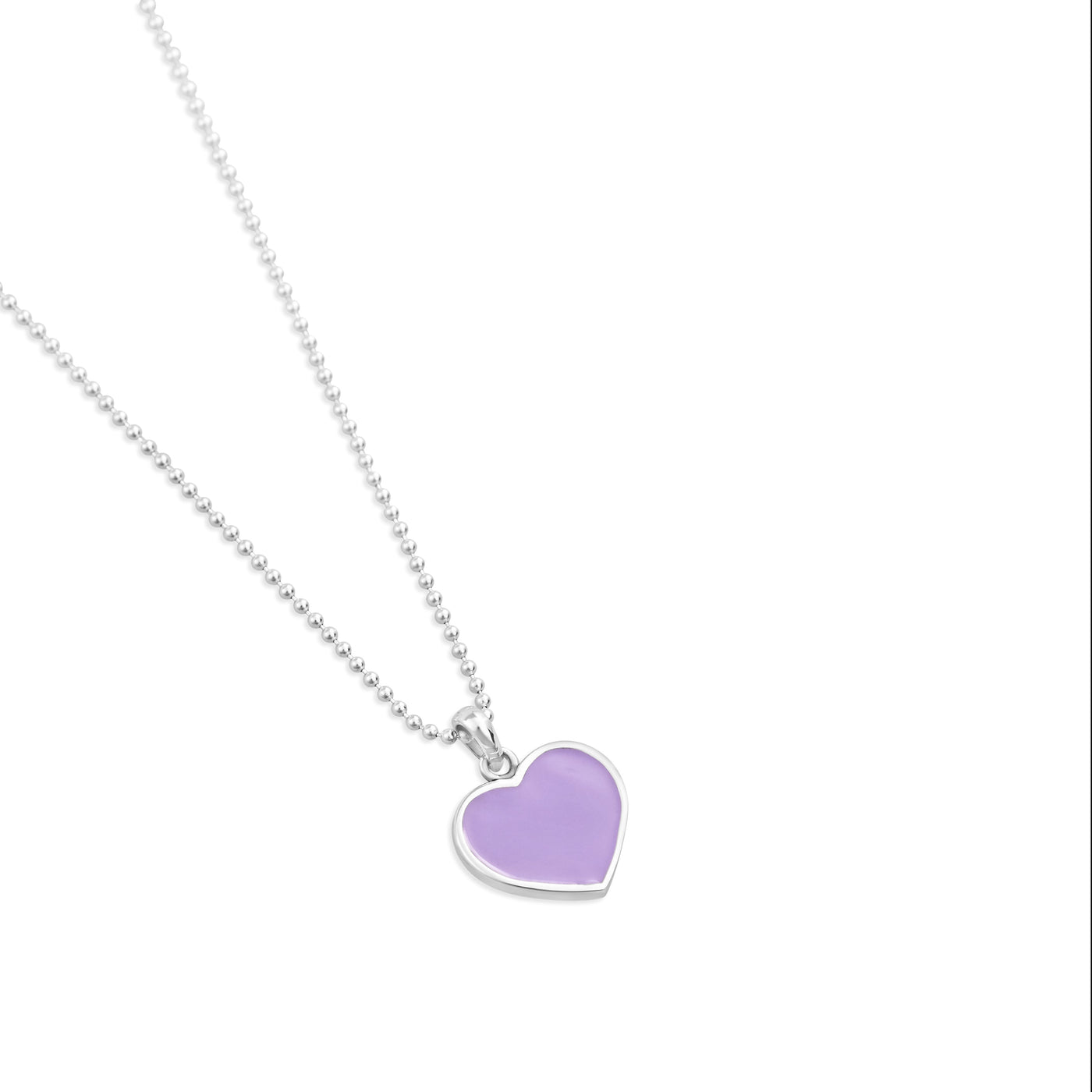 I Am Beloved Lavender Heart Pendant - Small