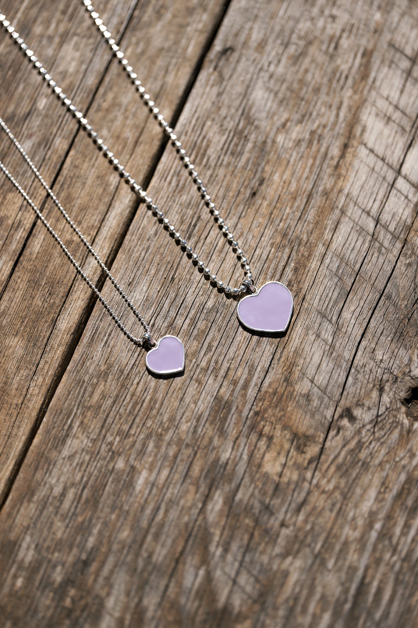 I Am Beloved Lavender Heart Pendant - Small