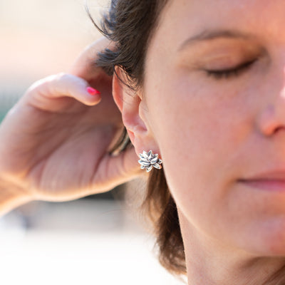 Lotus Stud Earrings