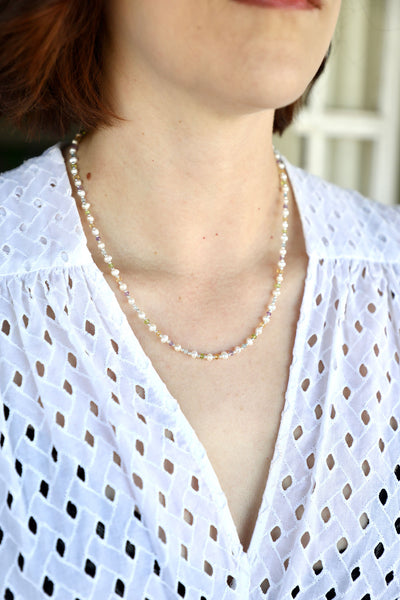 Mardi Gras Mambo Gemstone & Pearl Signature Necklace