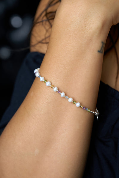 Mardi Gras Mambo Gemstone & Pearl Signature Bracelet