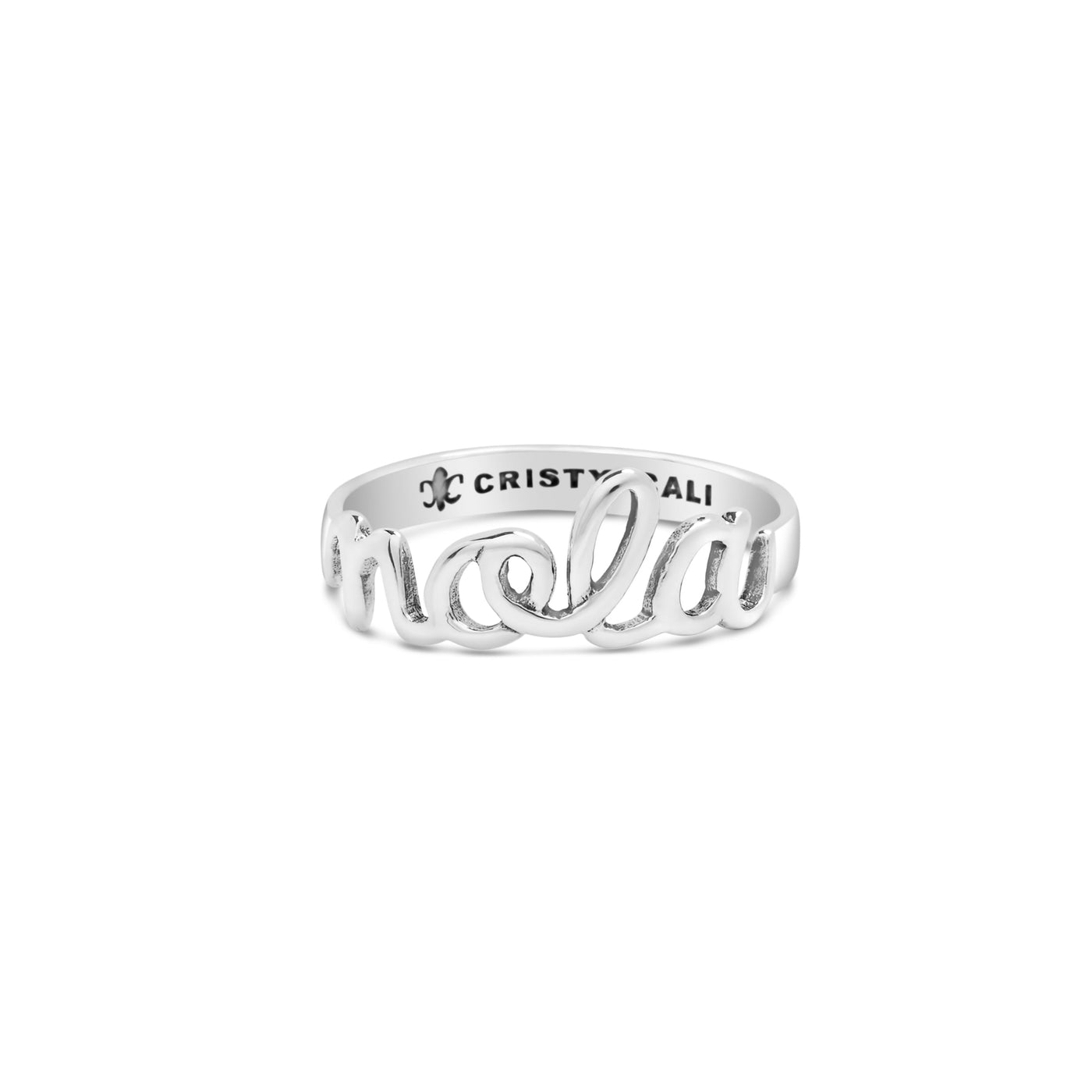 Mini Nola Script Ring