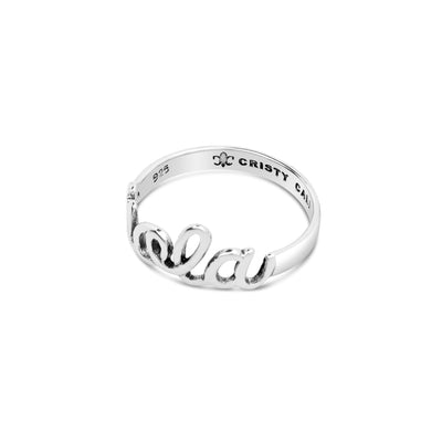 Mini Nola Script Ring