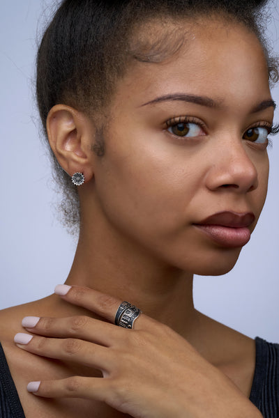 Mini Sunflower Post Earrings