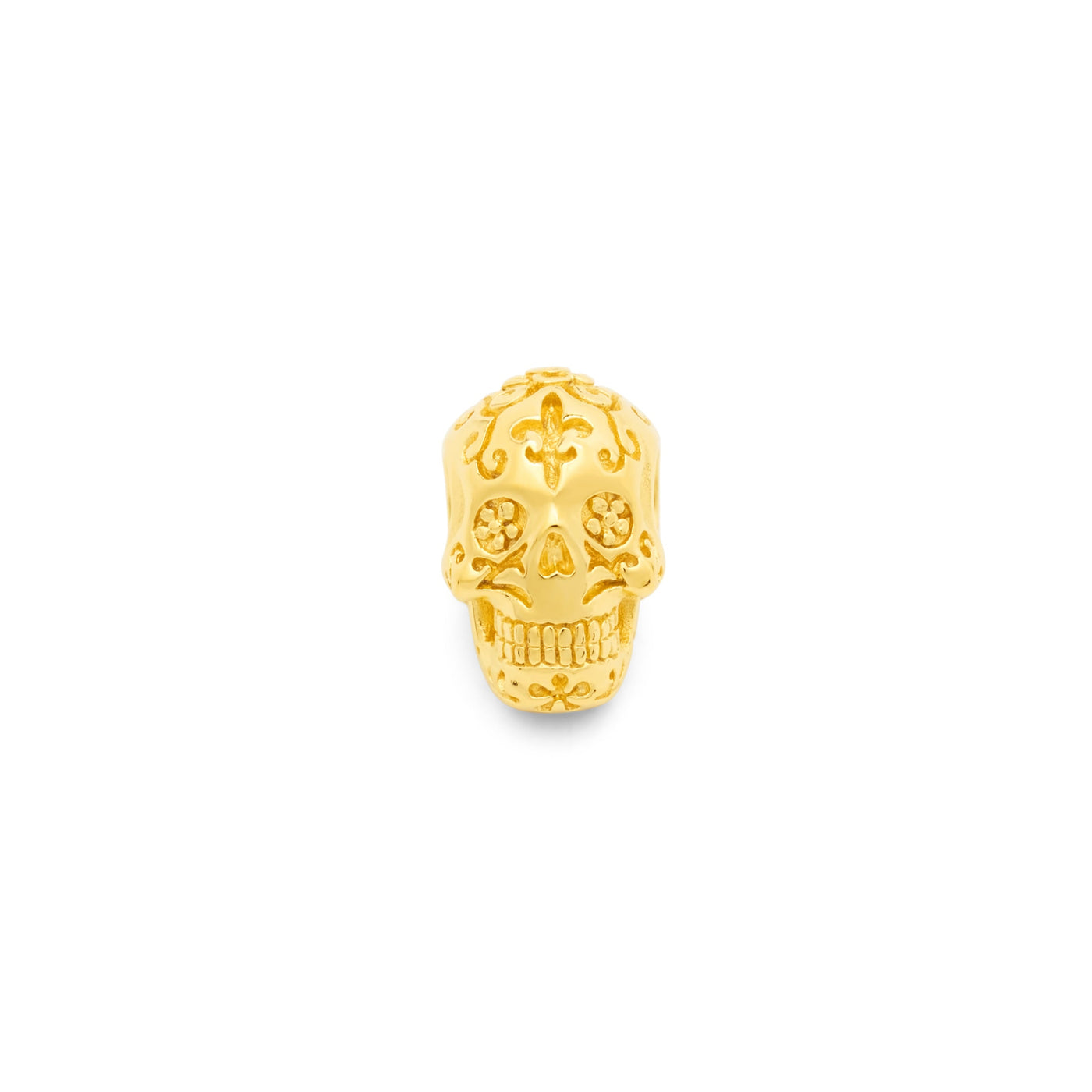 Sugar Skull Couture Charm Gold Vermeil