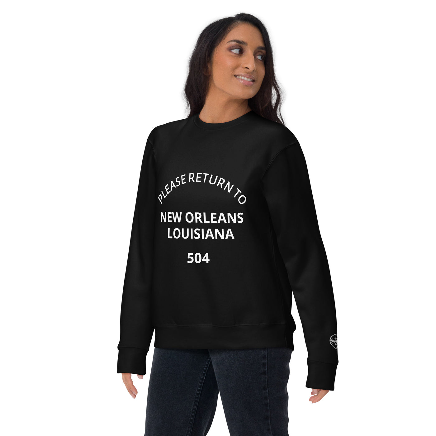 Please Return to New Orleans 504 Premium Unisex Sweatshirt