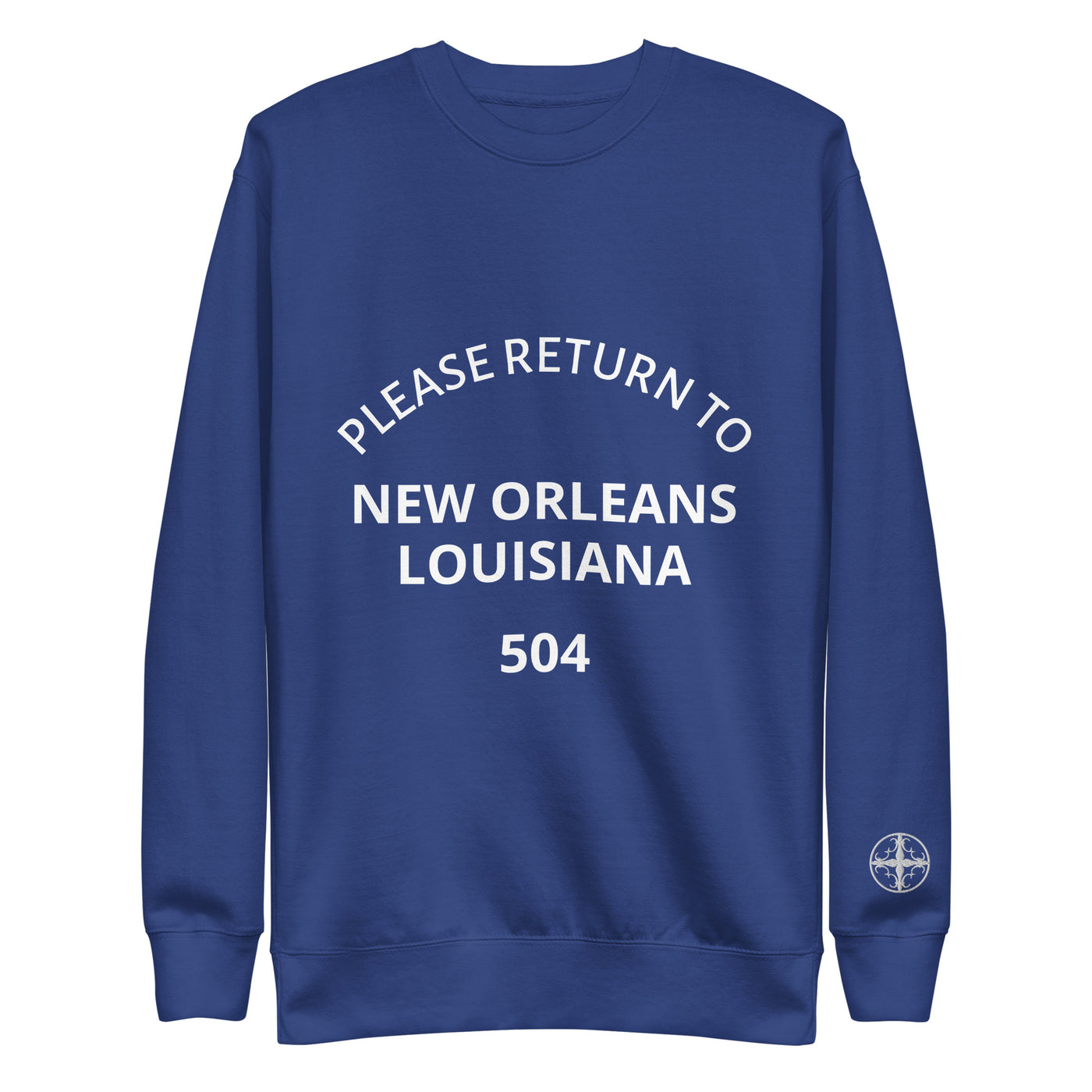 Please Return to New Orleans 504 Premium Unisex Sweatshirt