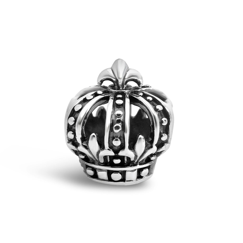 Charming Louisiana Sterling Silver Crown Charm